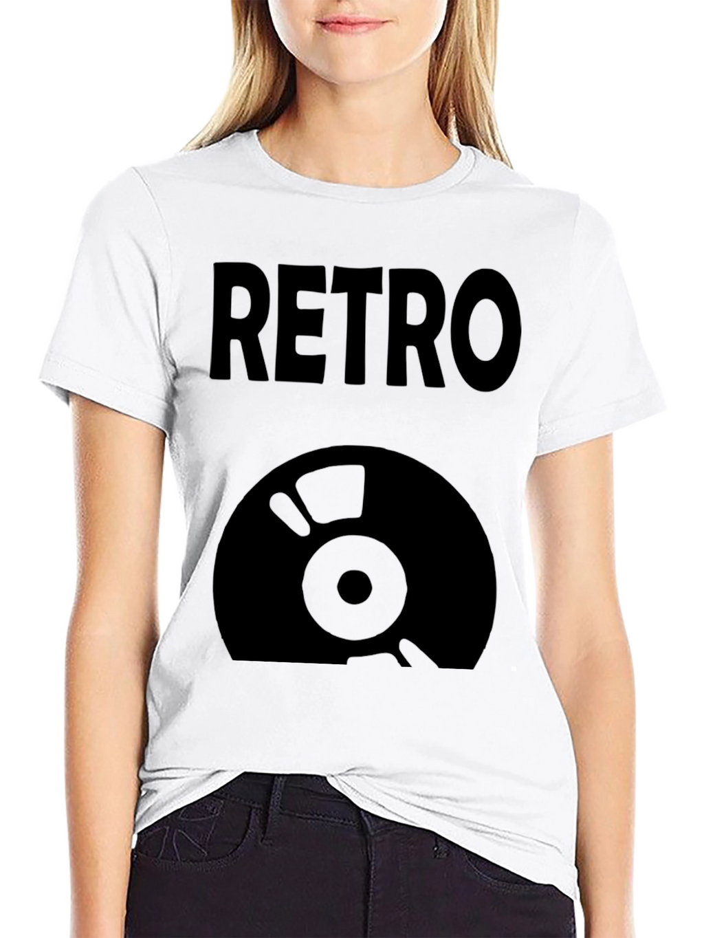 Retro Vinyl Record Graphic T-Shirt
