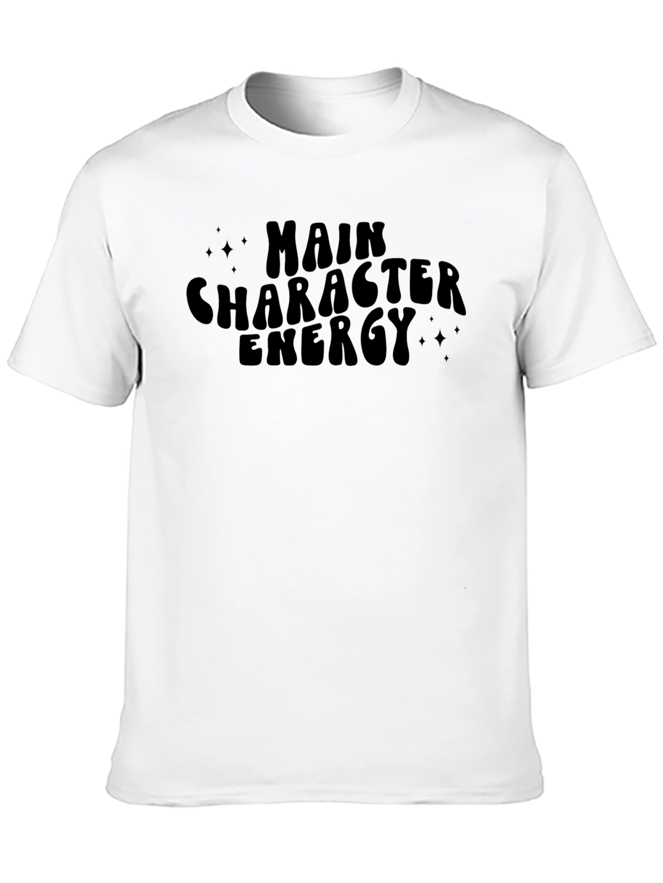 Main Character Energy Black T-Shirt
