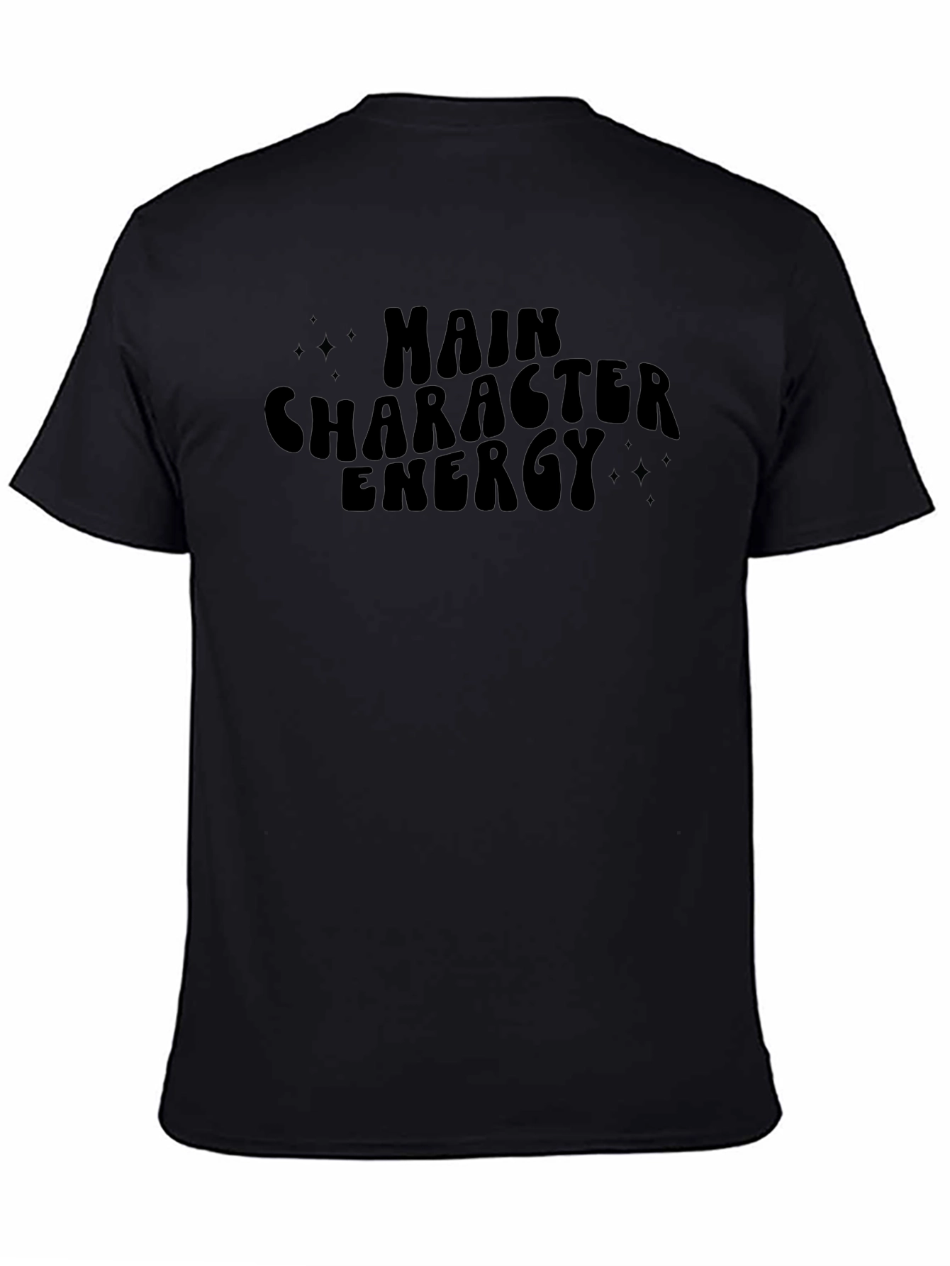 Main Character Energy Black T-Shirt