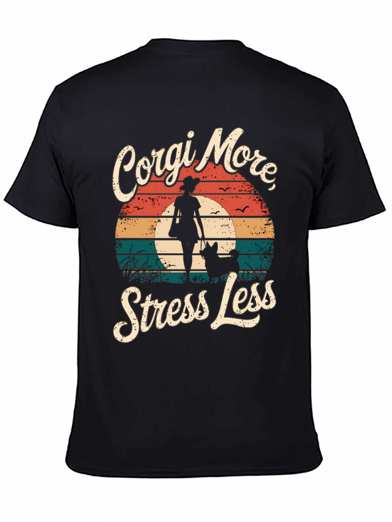 Corgi More Stress Less Graphic Tee