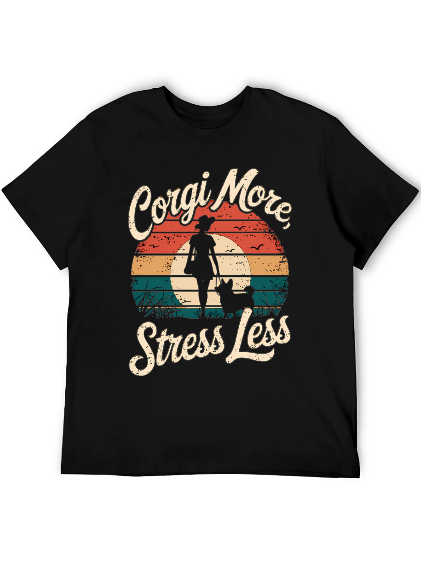 Corgi More Stress Less Graphic Tee