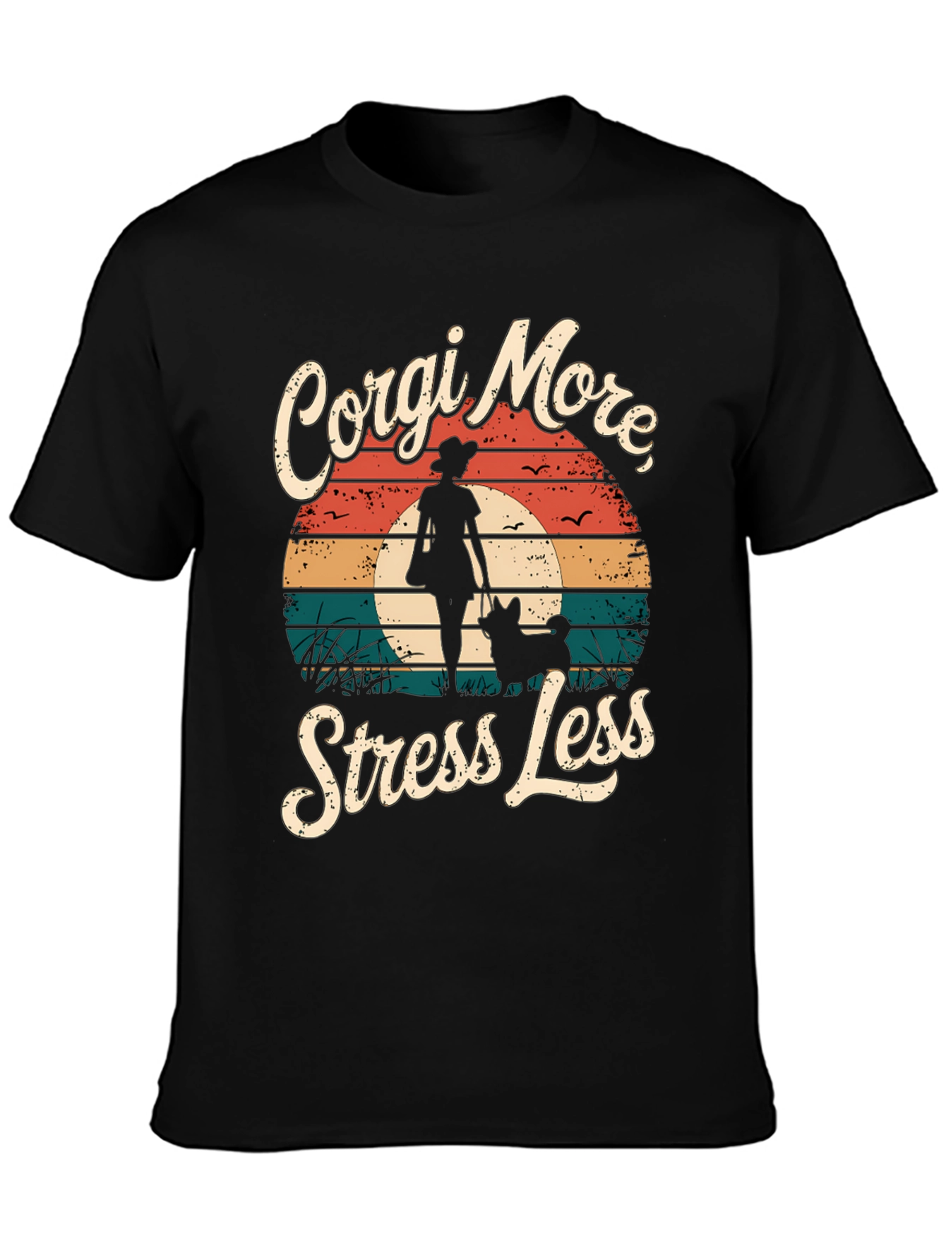 Corgi More Stress Less Graphic Tee