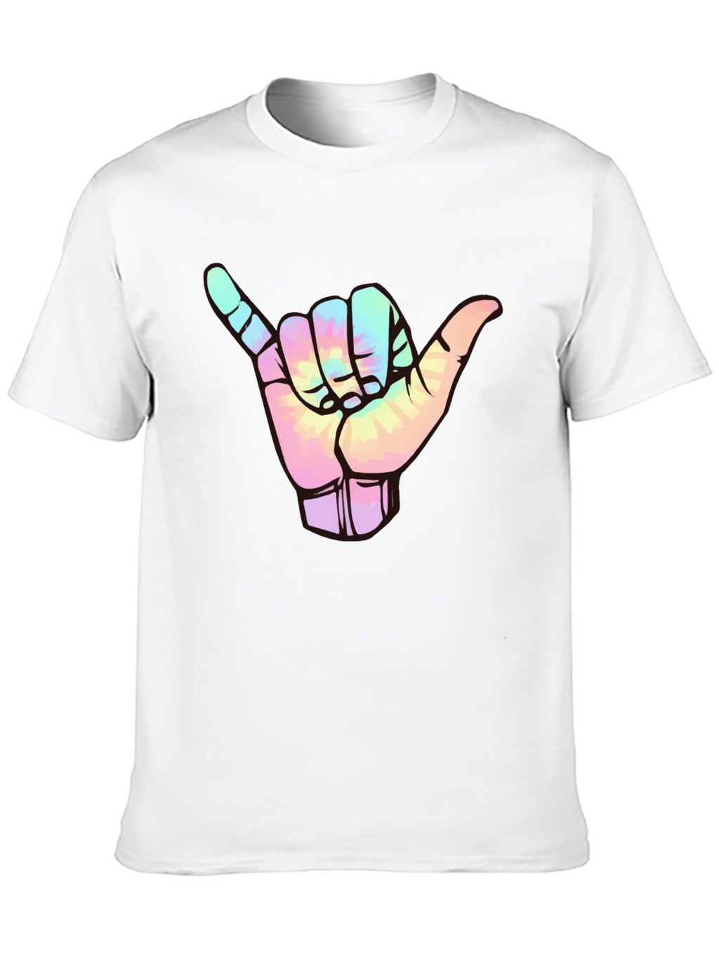 Shaka Sign Tie-Dye Graphic Tee