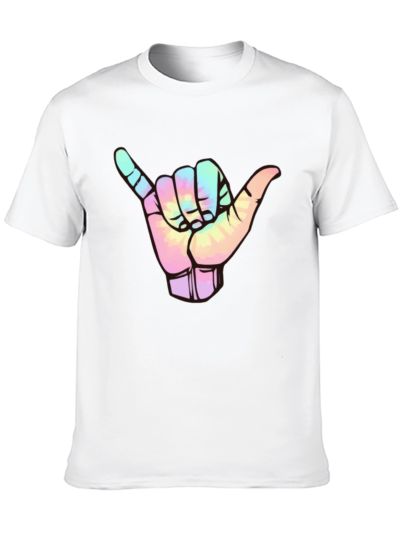 Shaka Sign Tie-Dye Graphic Tee