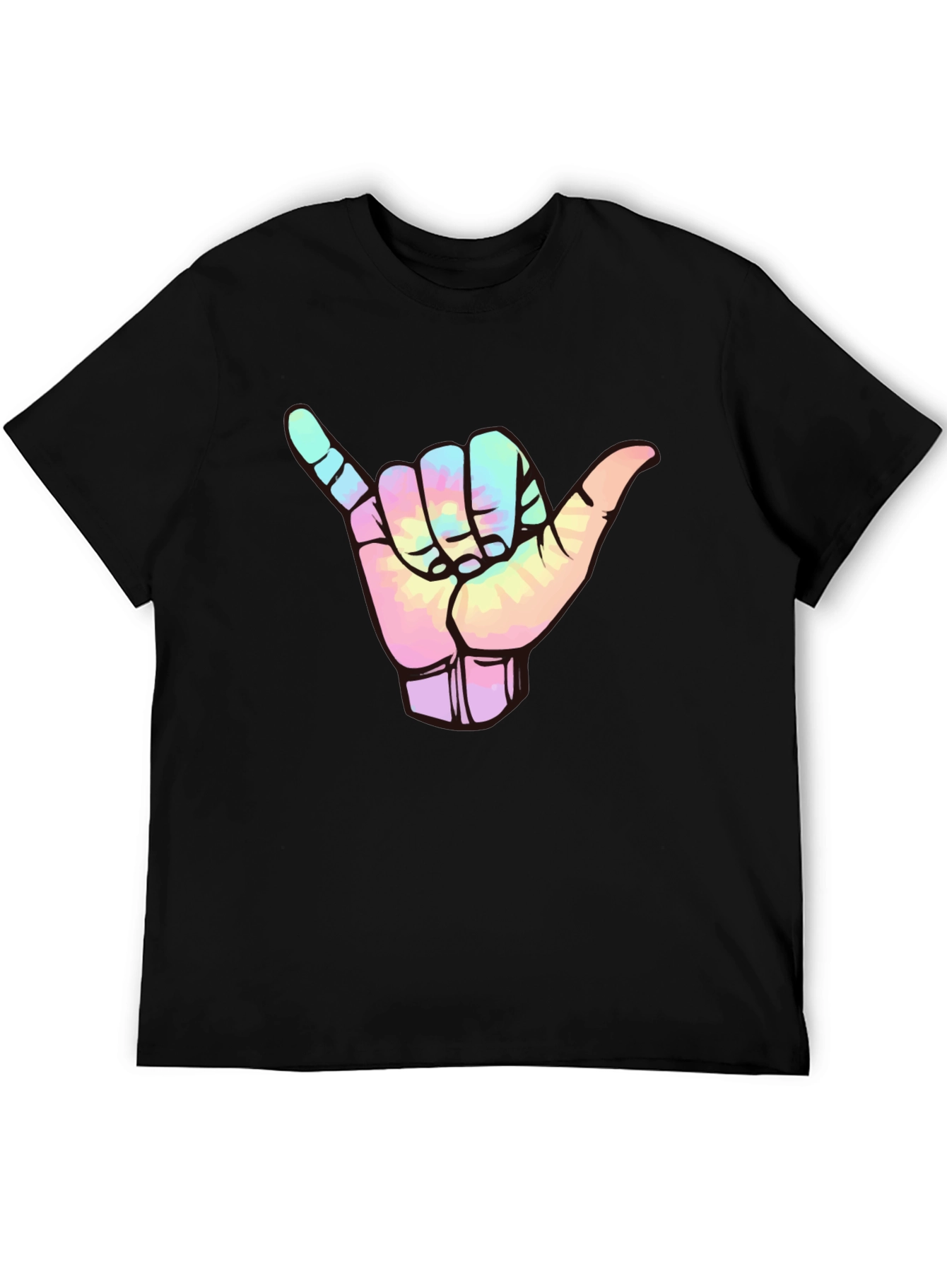 Shaka Sign Tie-Dye Graphic Tee
