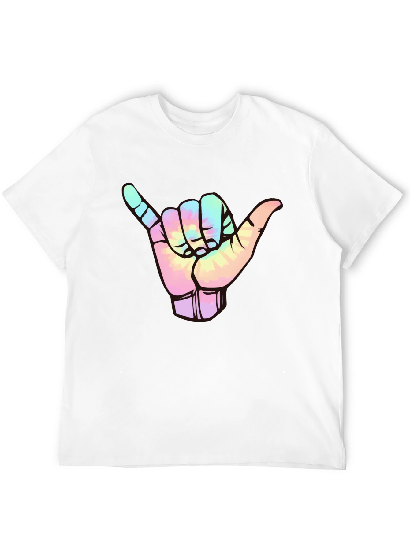 Shaka Sign Tie-Dye Graphic Tee