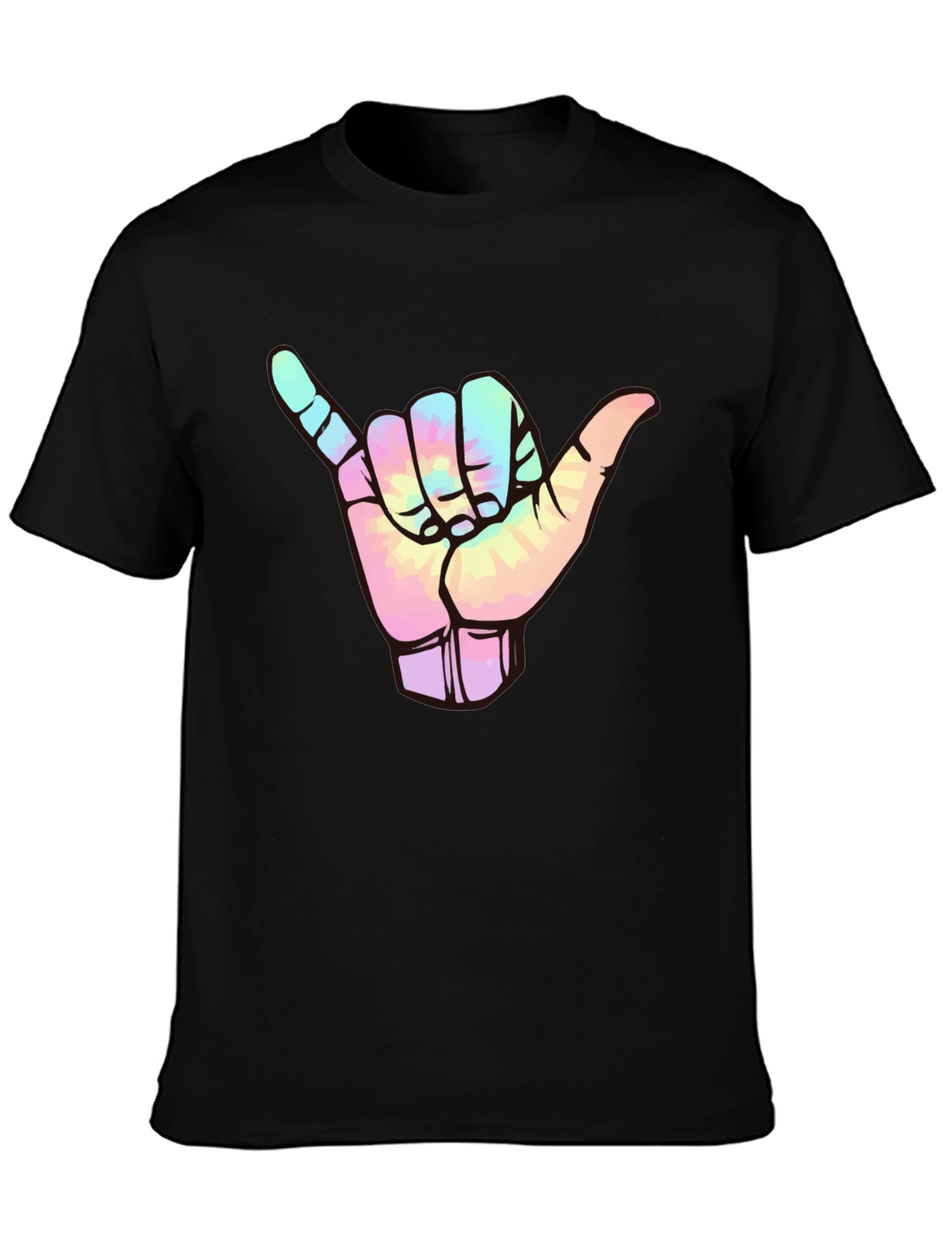 Shaka Sign Tie-Dye Graphic Tee