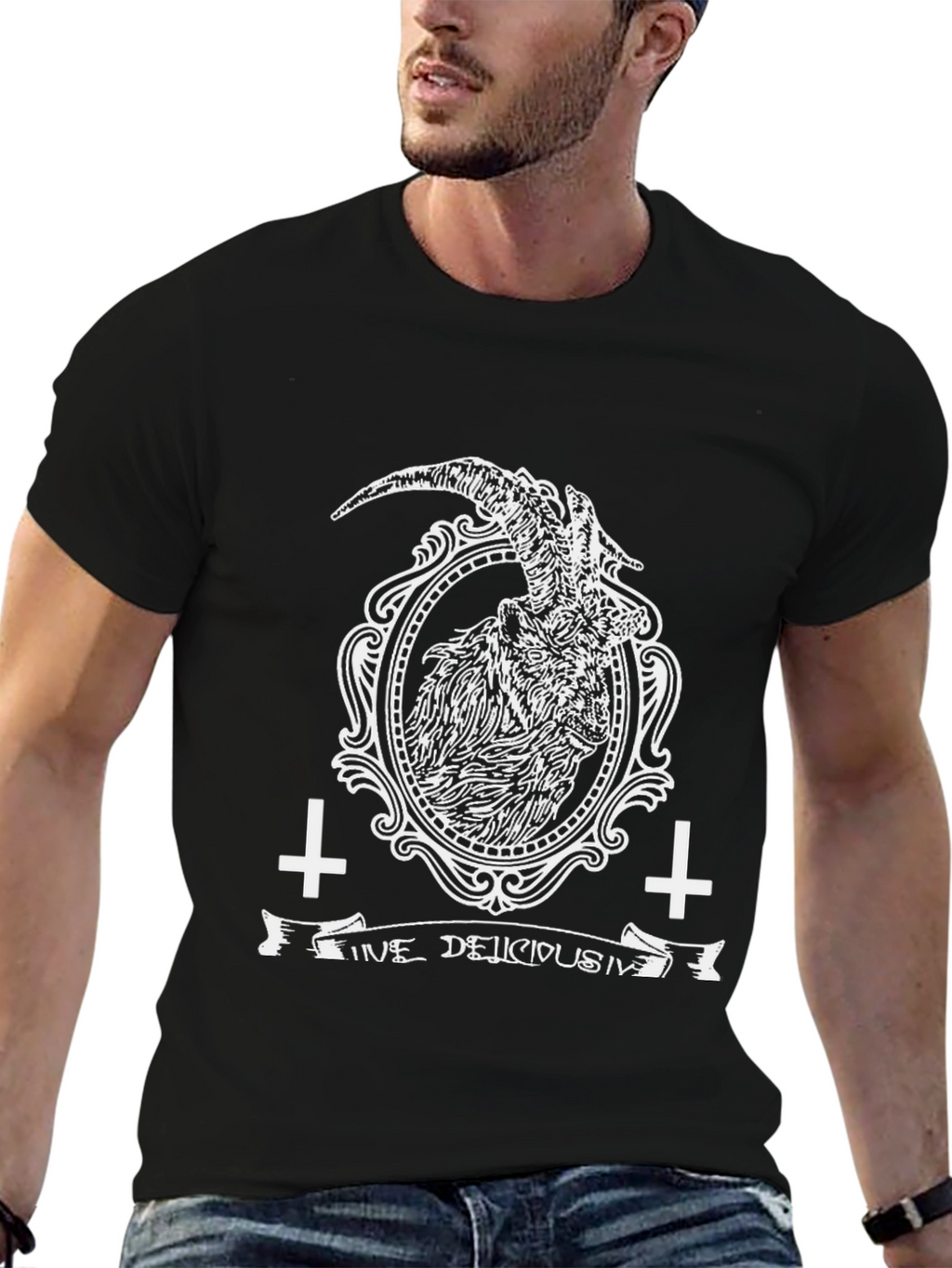 Occult Goat Graphic Tee - Delicious Sin