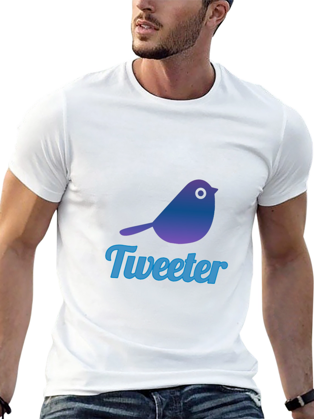 Tweeter Bird Graphic T-Shirt - Trendy & Casual