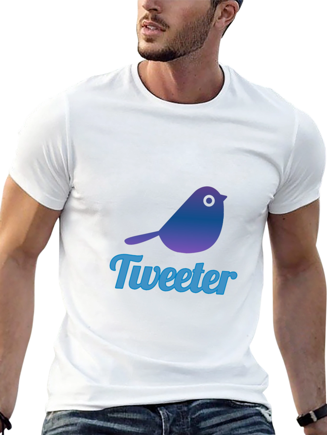Tweeter Bird Graphic T-Shirt - Trendy & Casual