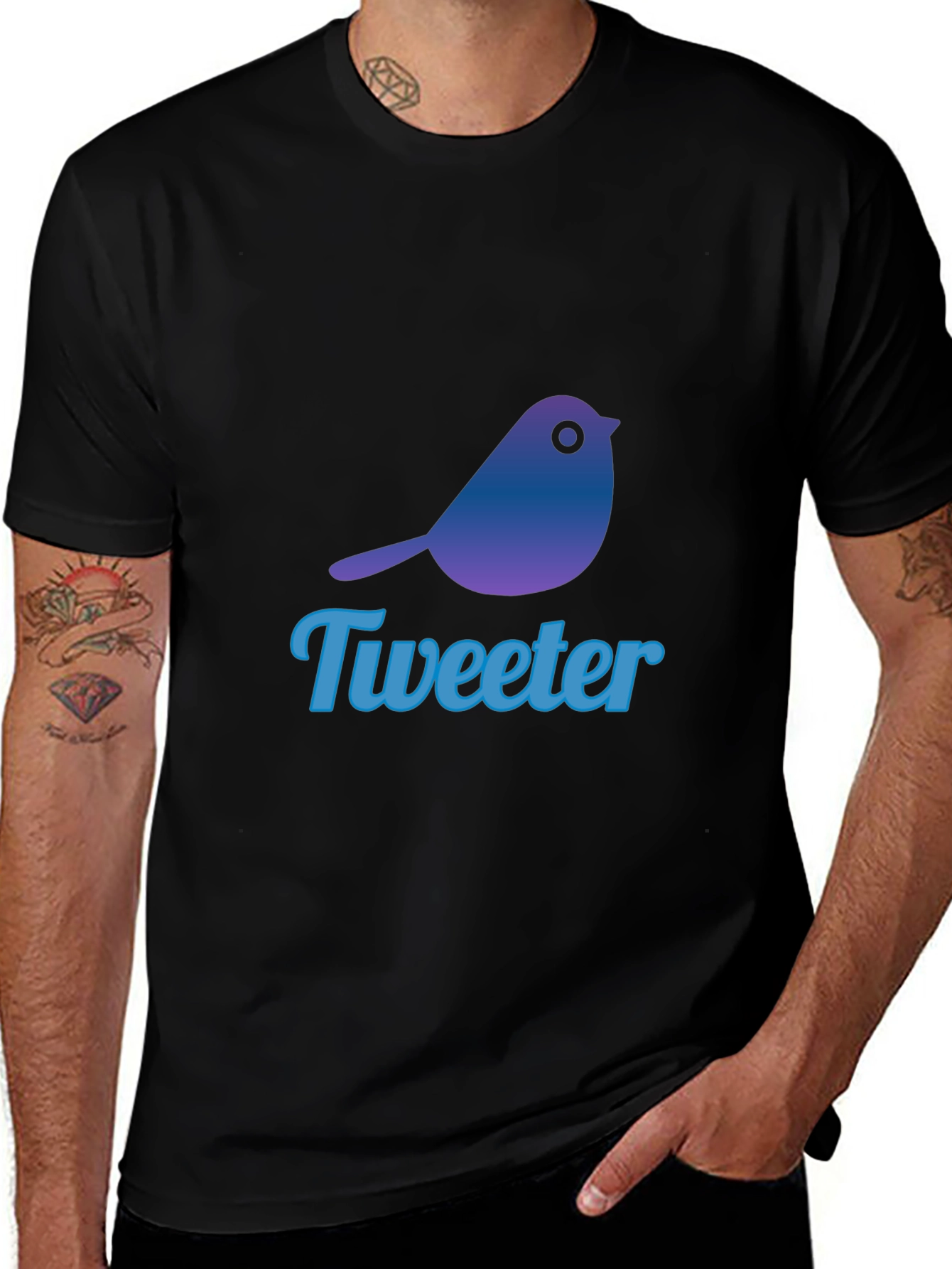 Tweeter Bird Graphic T-Shirt - Trendy & Casual