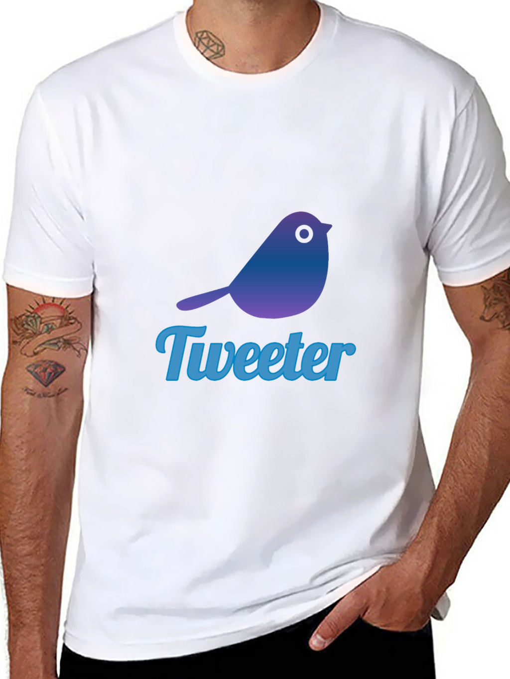 Tweeter Bird Graphic T-Shirt - Trendy & Casual