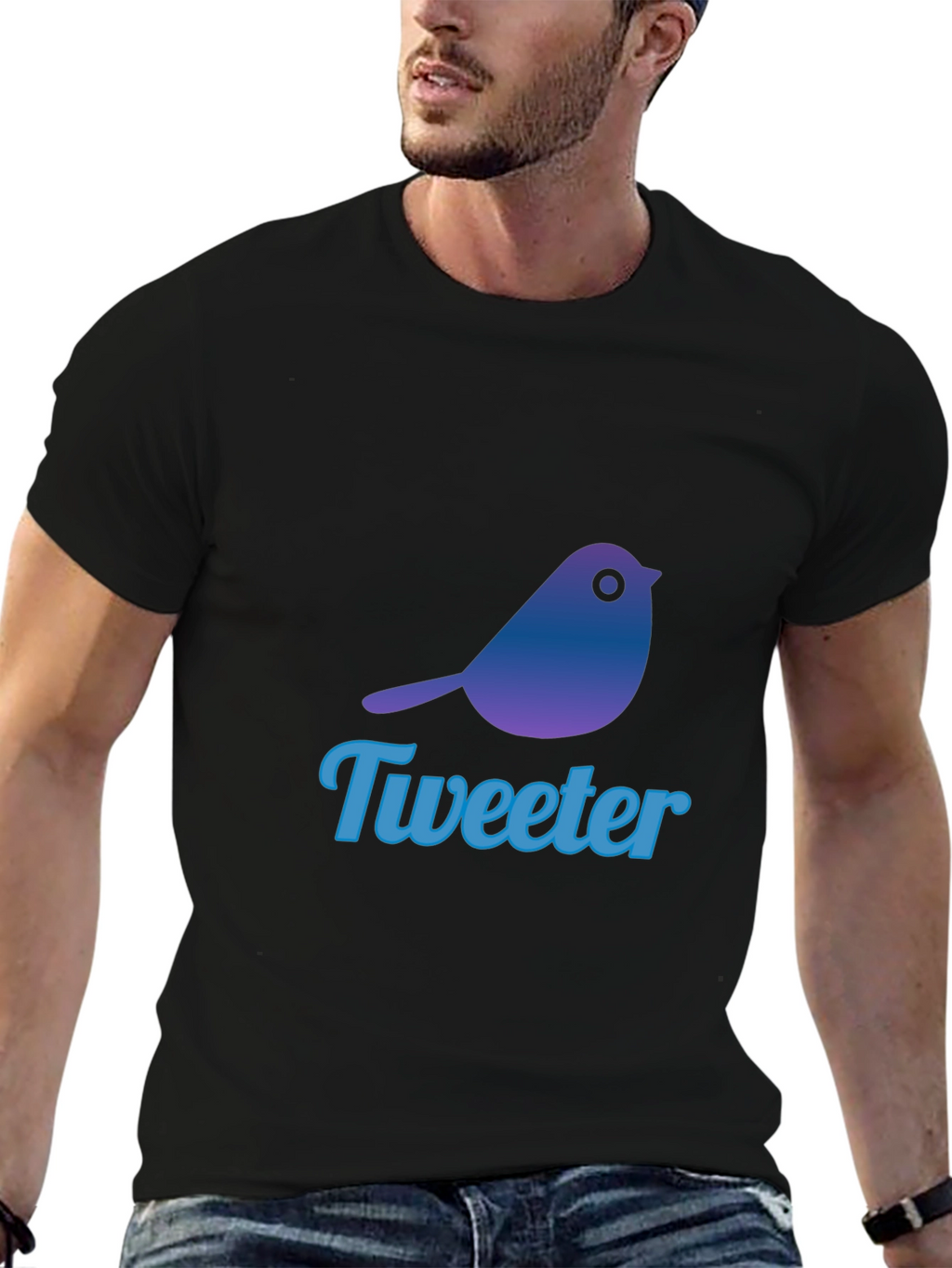 Tweeter Bird Graphic T-Shirt - Trendy & Casual