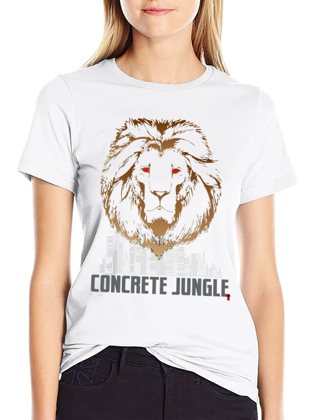 Concrete Jungle Lion Graphic Tee - Mens Fashion