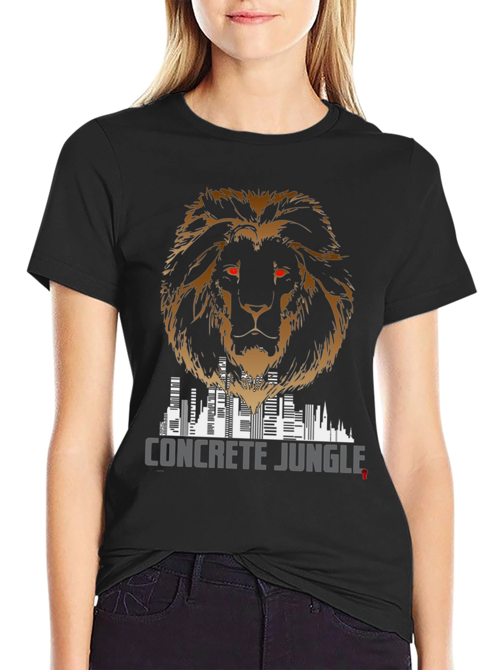 Concrete Jungle Lion Graphic Tee - Mens Fashion
