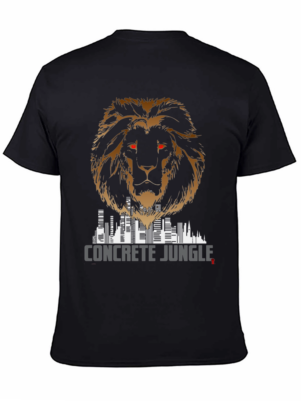 Concrete Jungle Lion Graphic Tee - Mens Fashion