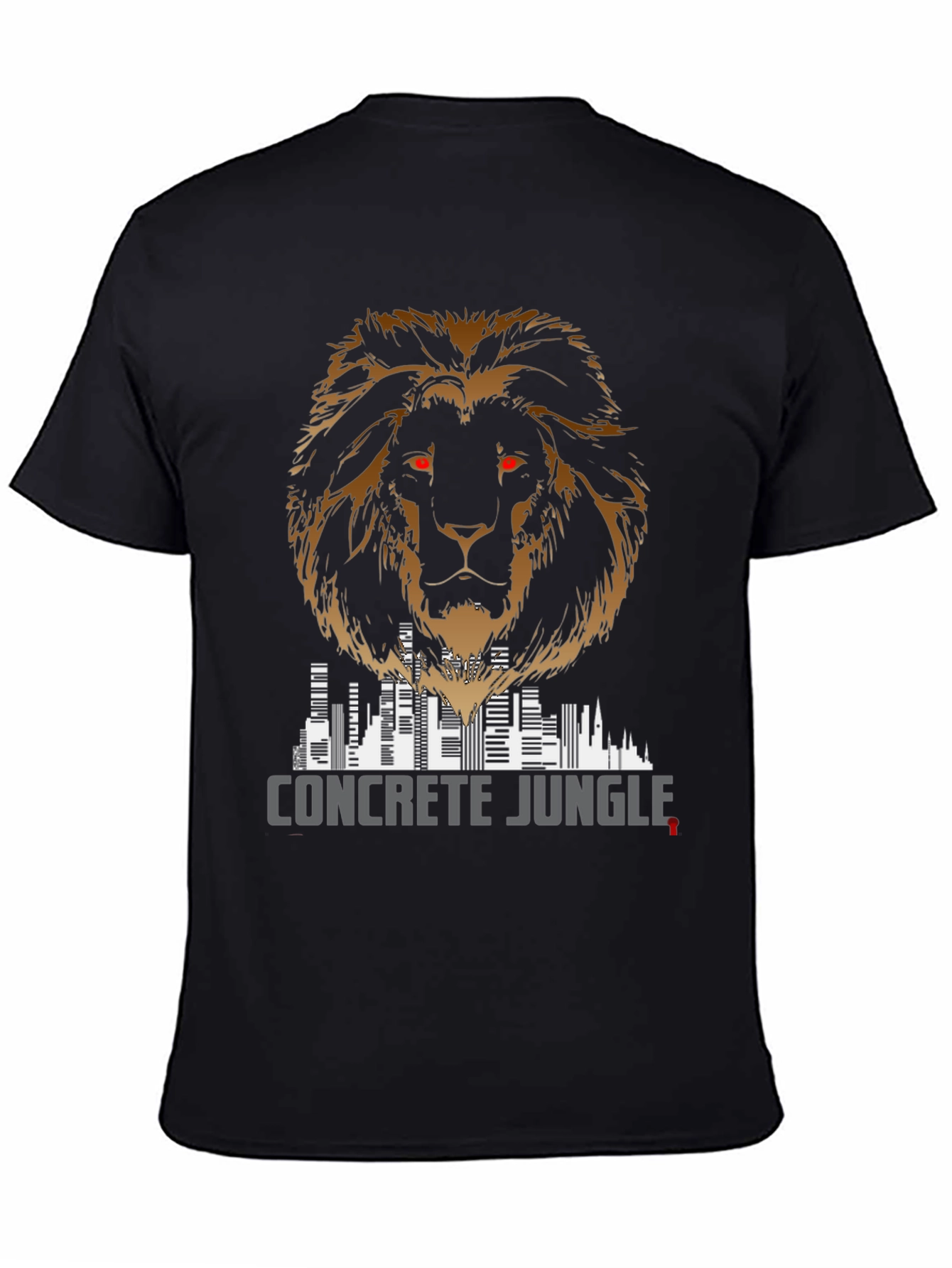 Concrete Jungle Lion Graphic Tee - Mens Fashion