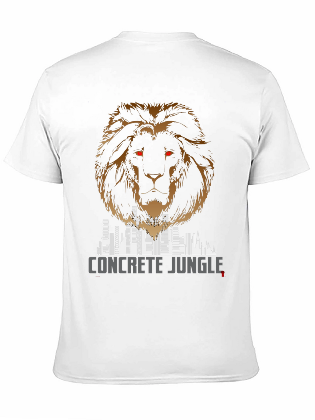 Concrete Jungle Lion Graphic Tee - Mens Fashion