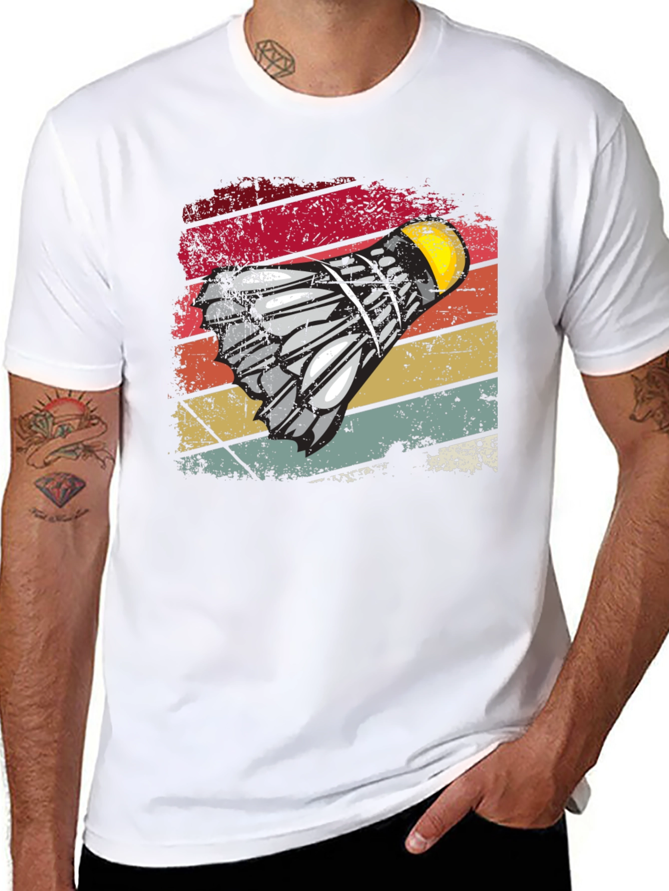 Vintage Badminton Shuttlecock T-Shirt