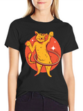Cat Hula Hoop Graphic Tee