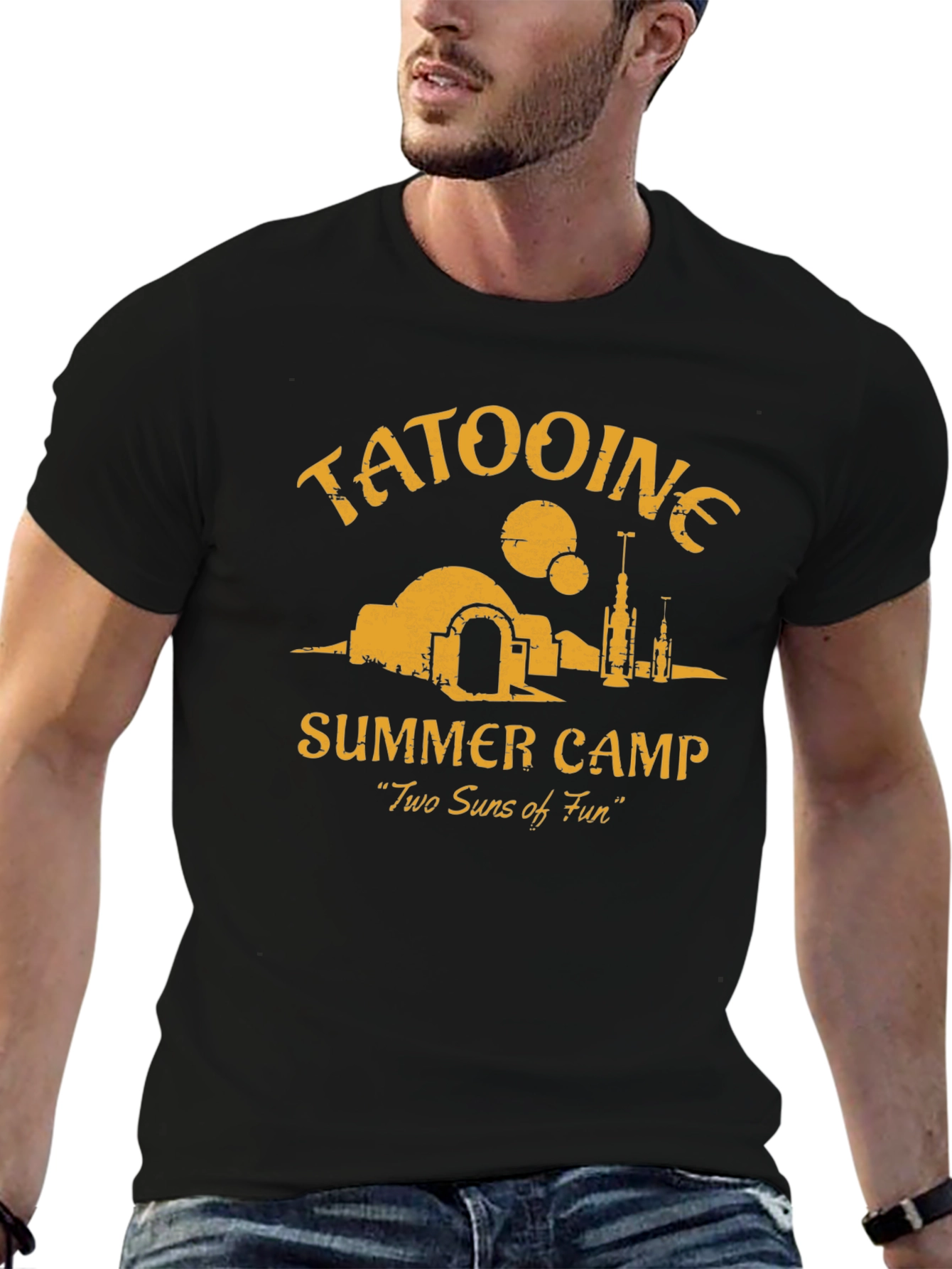 Tatooine Summer Camp Black T-Shirt