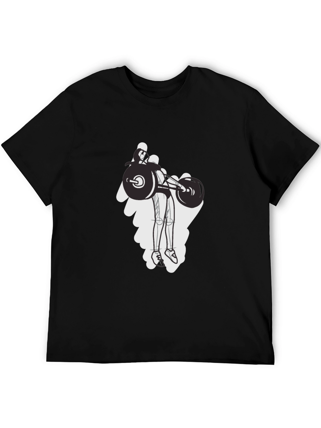 Weightlifting Graphic Tee - Black