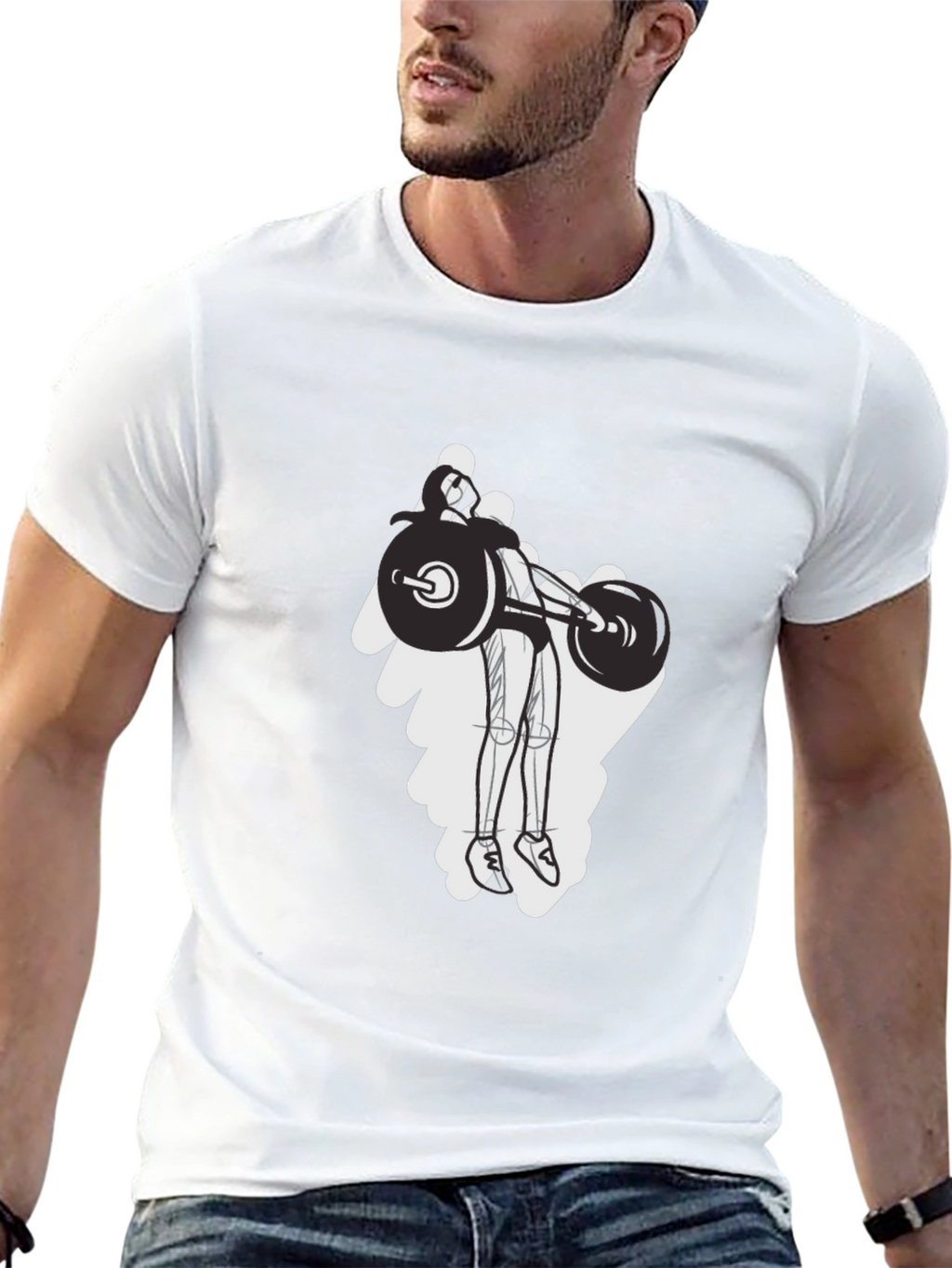 Weightlifting Graphic Tee - Black