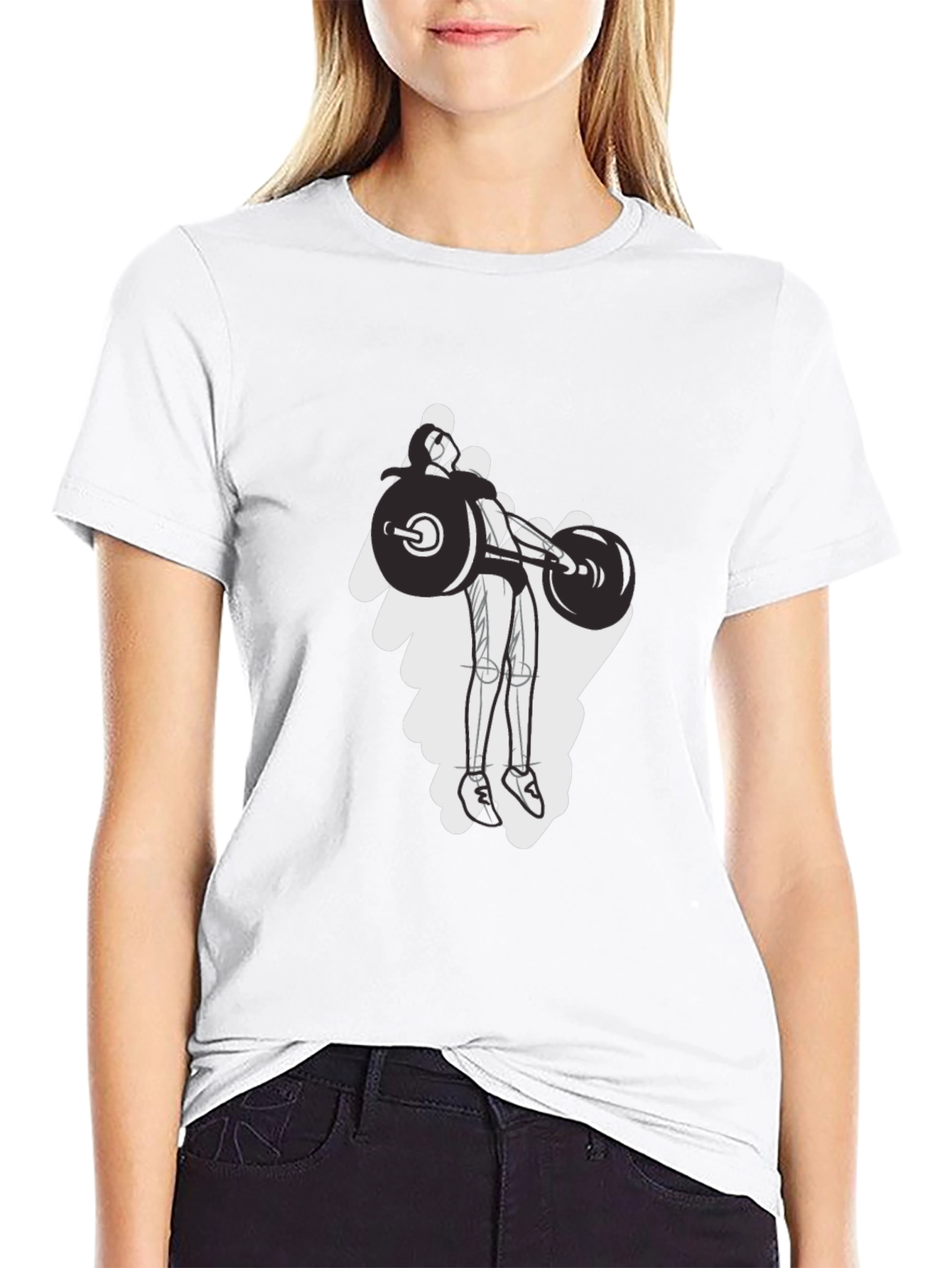 Weightlifting Graphic Tee - Black