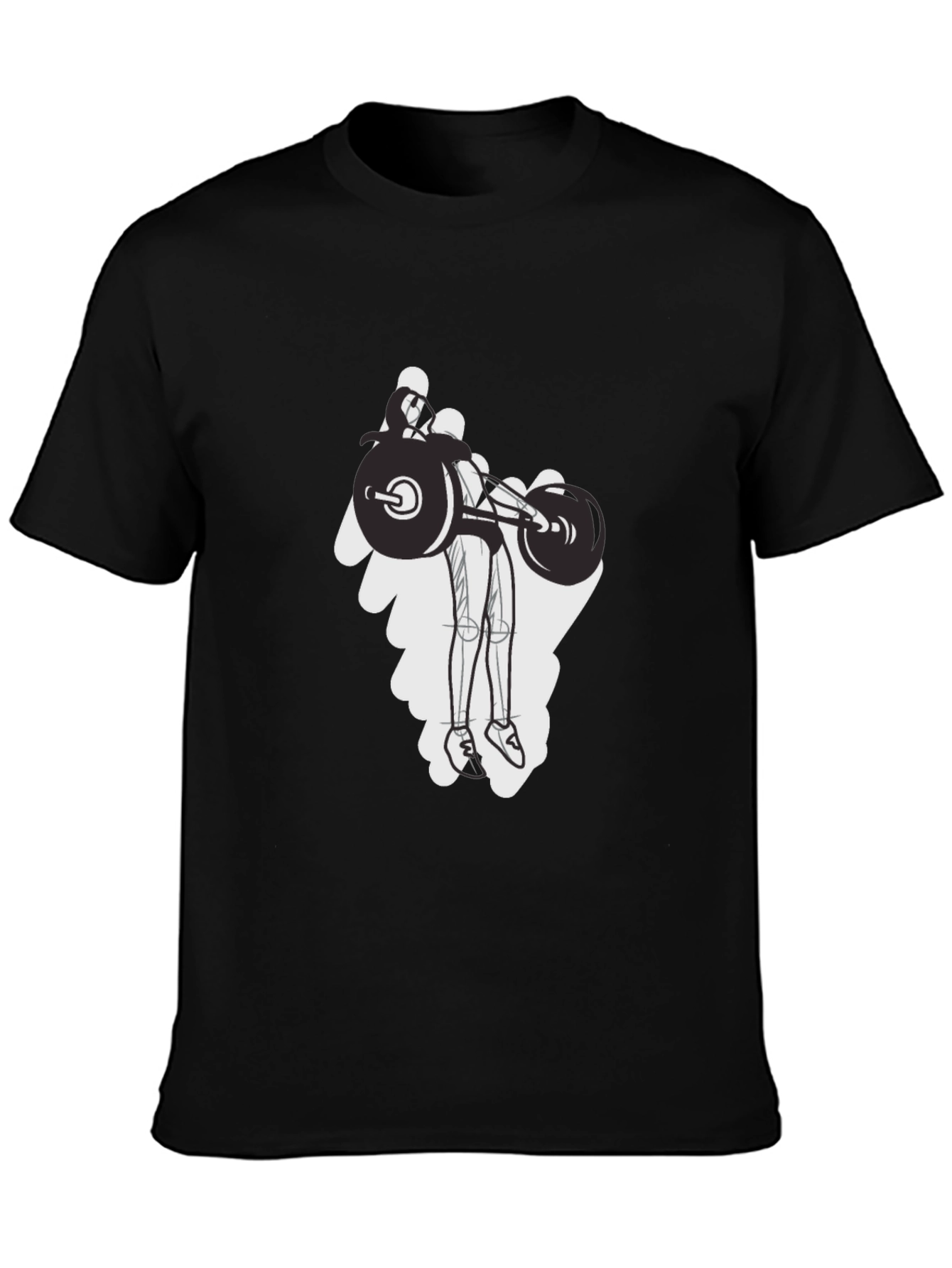 Weightlifting Graphic Tee - Black