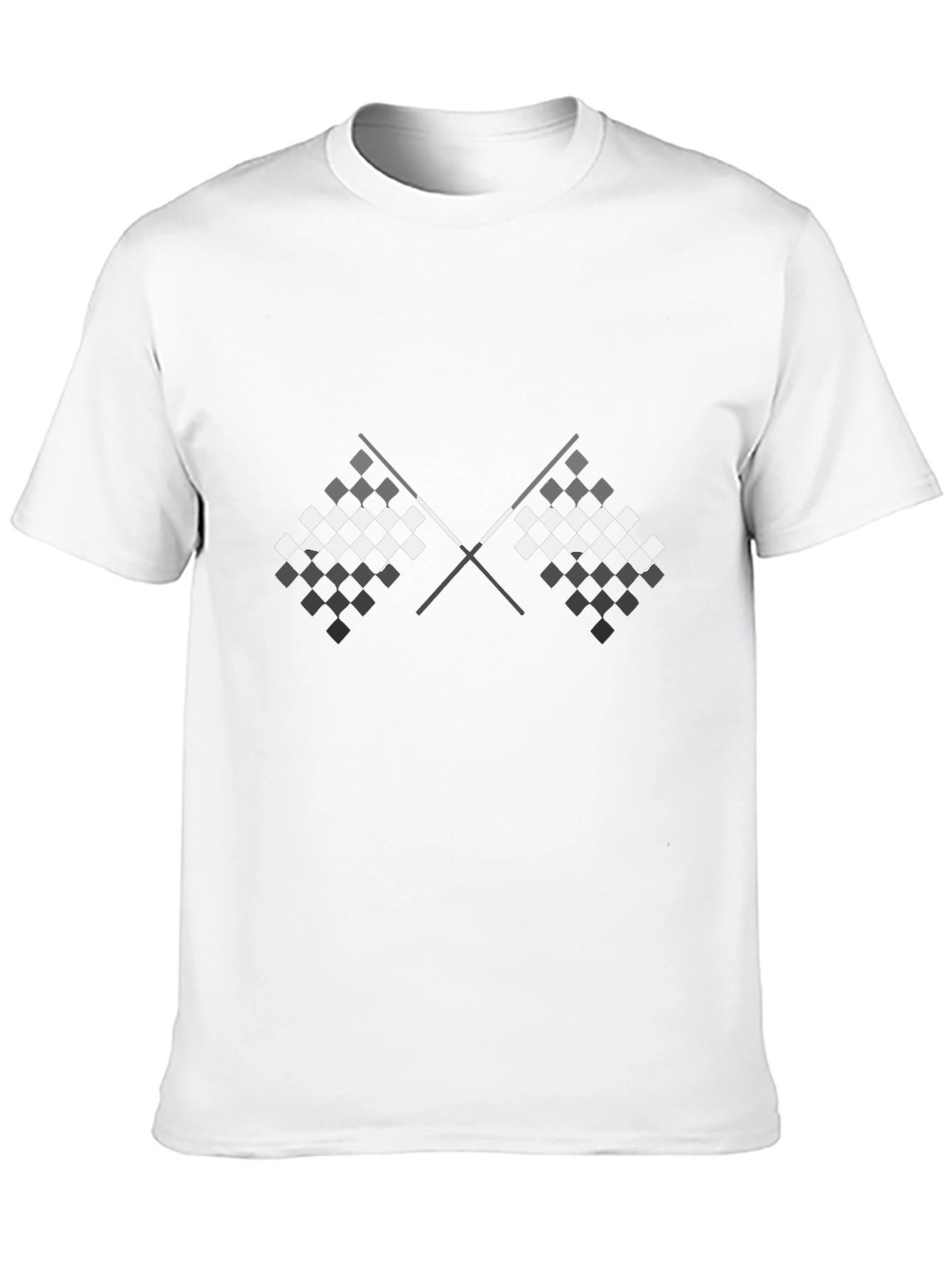 Checkered Flags Graphic Tee - Race Day Ready