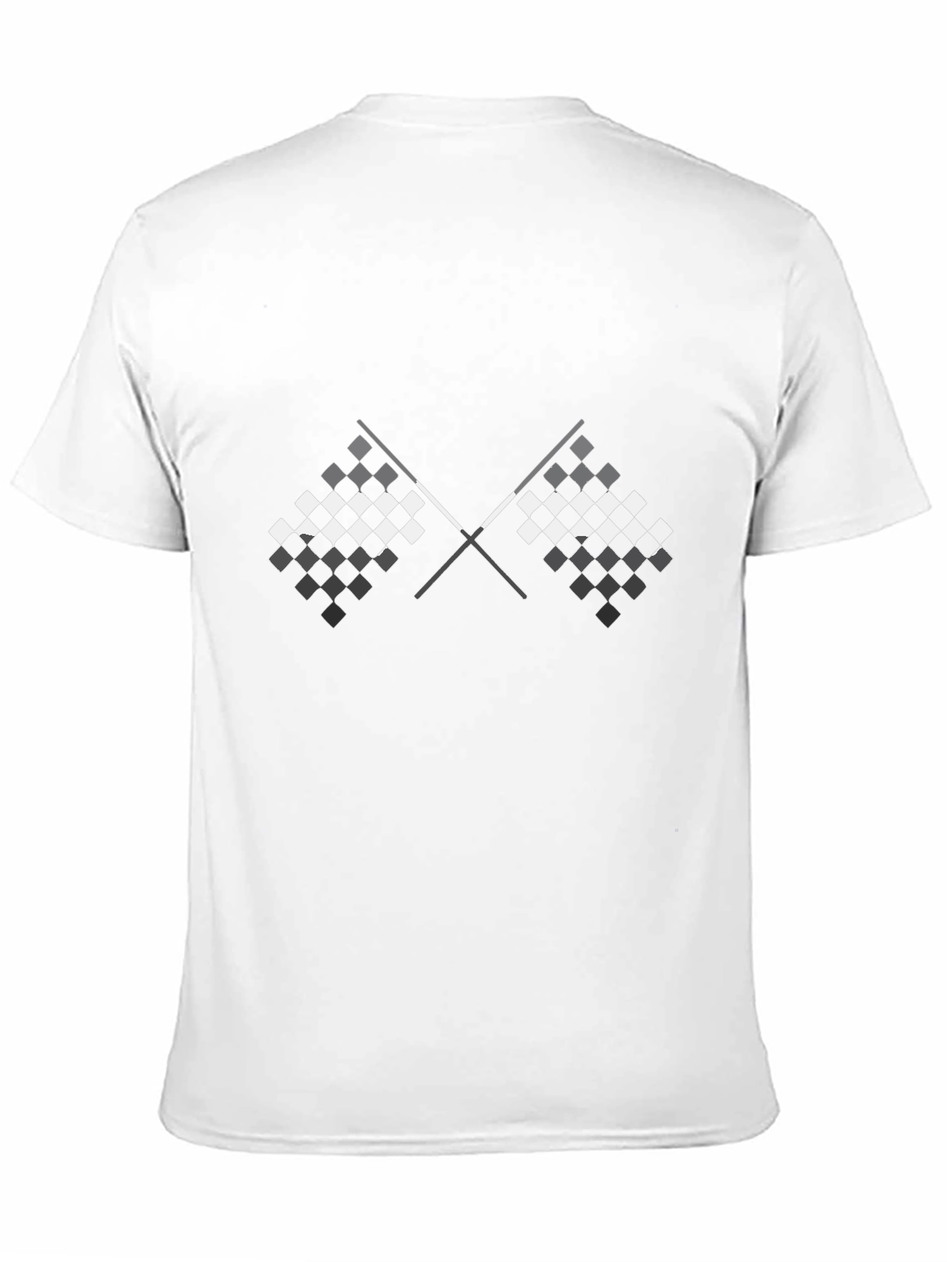 Checkered Flags Graphic Tee - Race Day Ready
