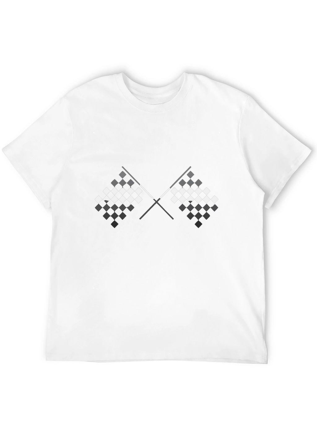 Checkered Flags Graphic Tee - Race Day Ready
