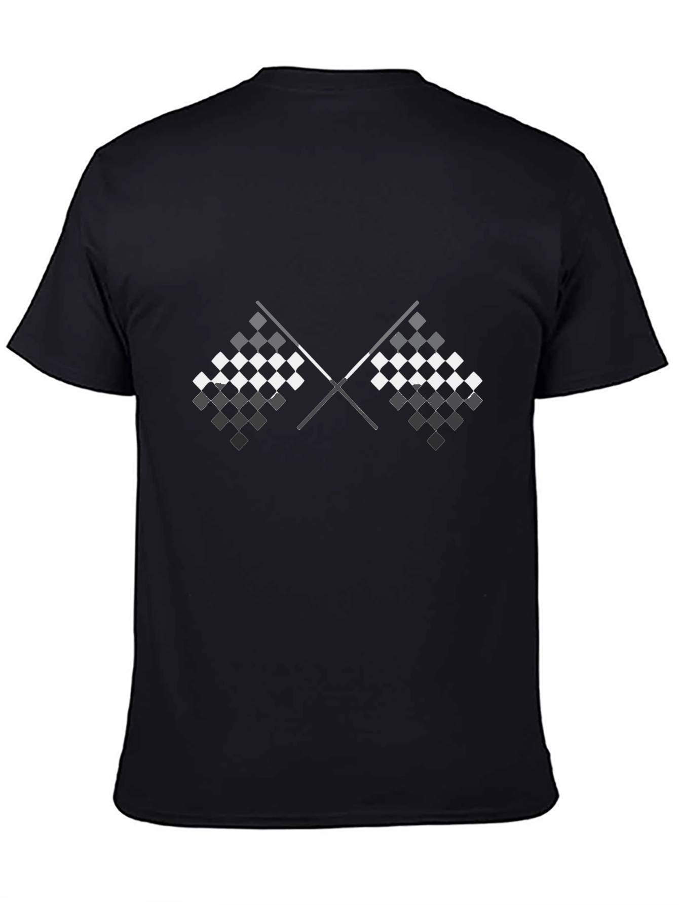 Checkered Flags Graphic Tee - Race Day Ready