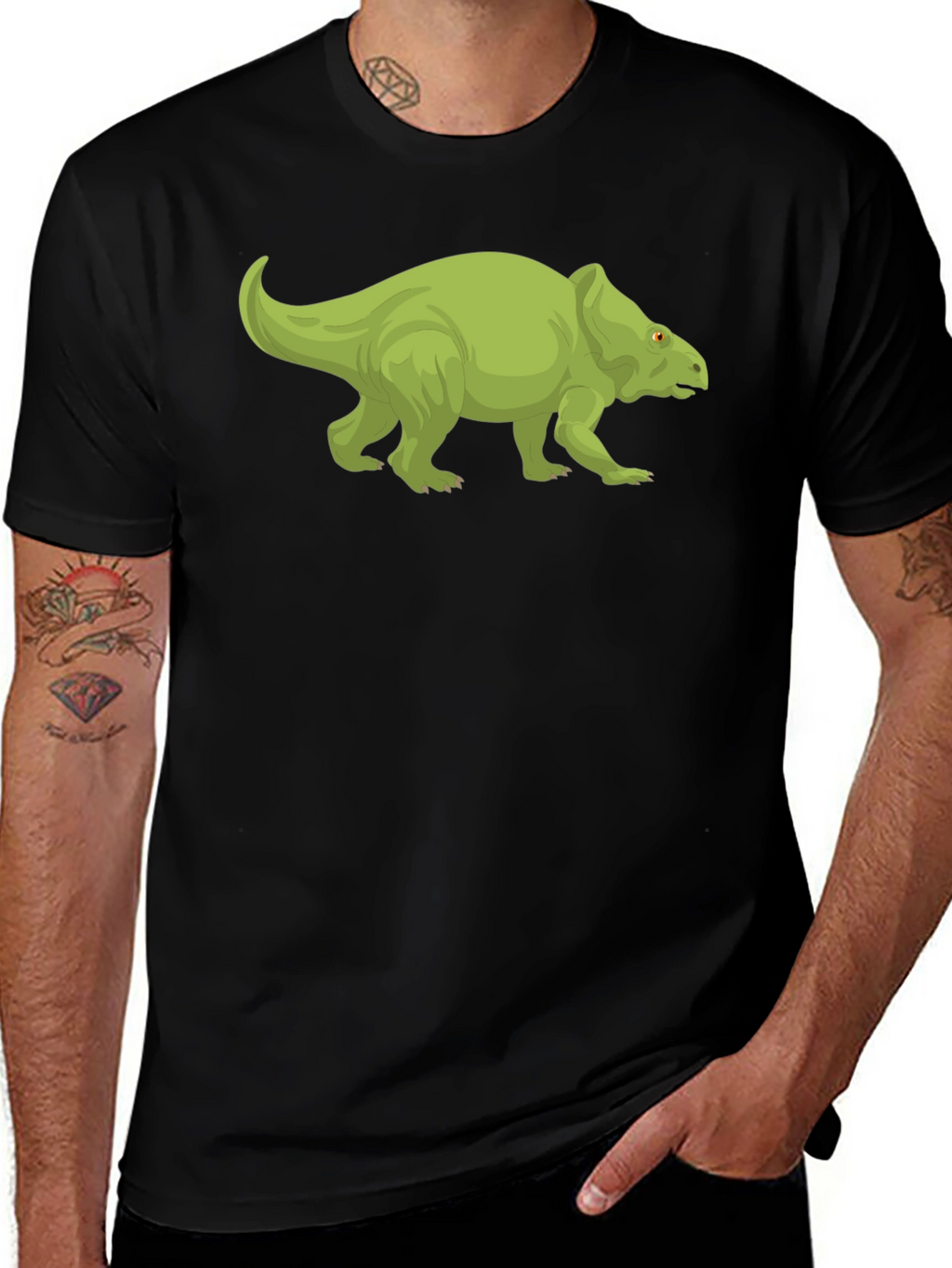 Dinosaur Graphic Black T-Shirt