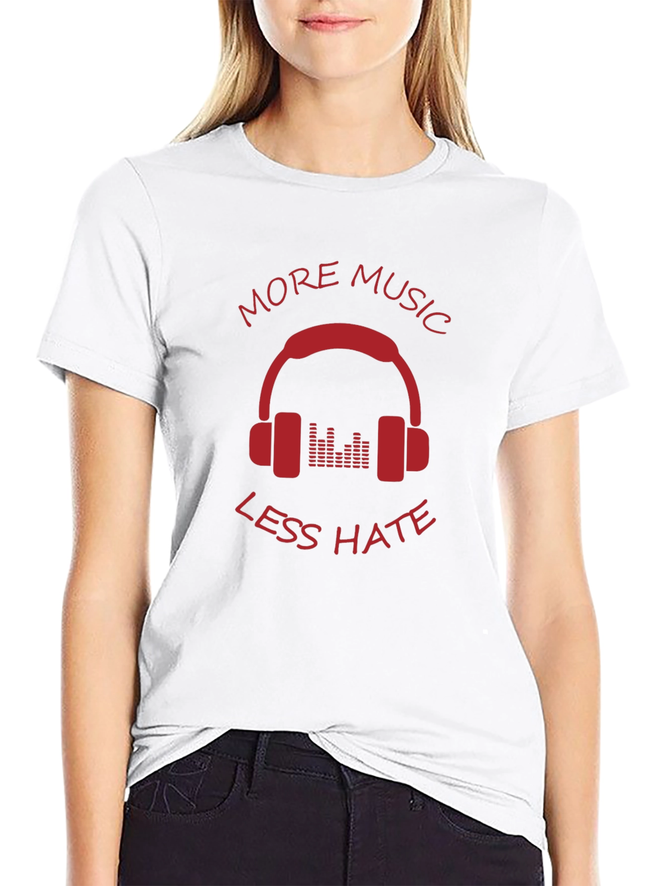 More Music Less Hate Graphic Tee