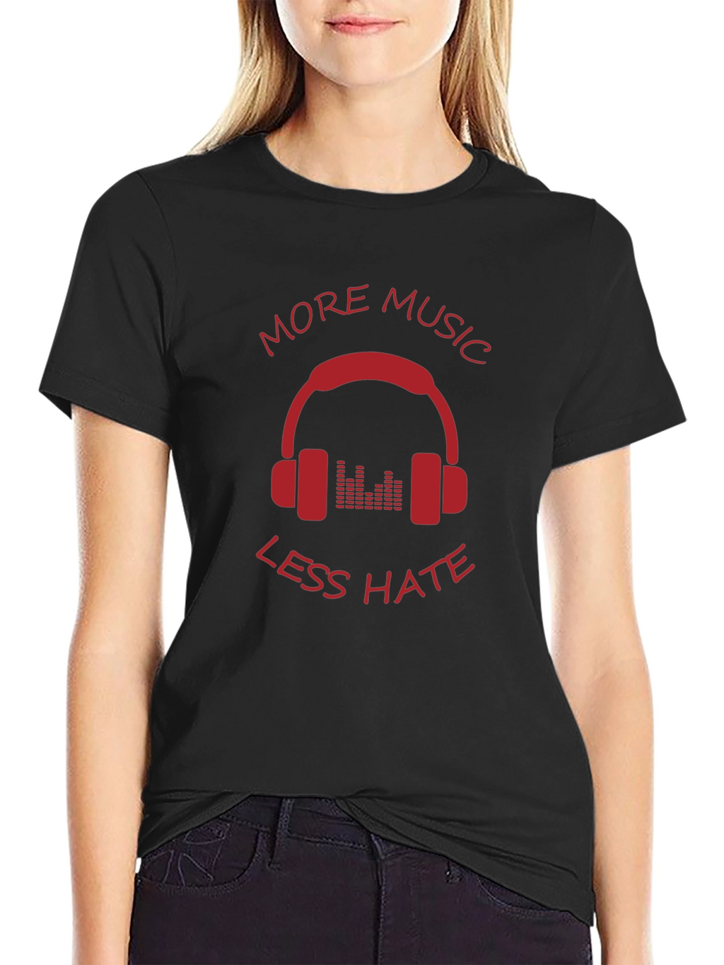 More Music Less Hate Graphic Tee