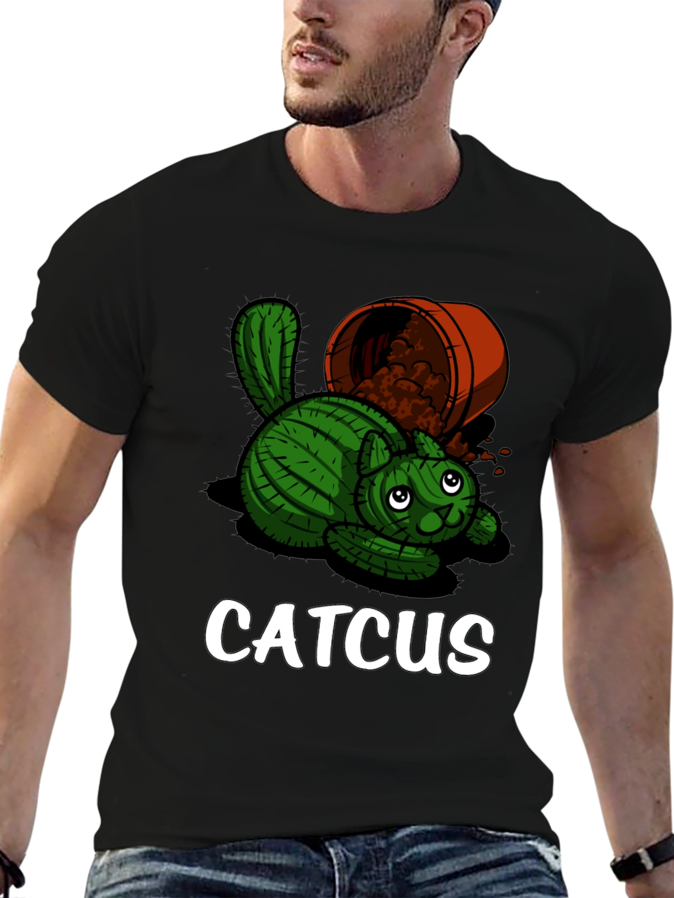 Catcus Graphic T-Shirt - Unique Funny Design