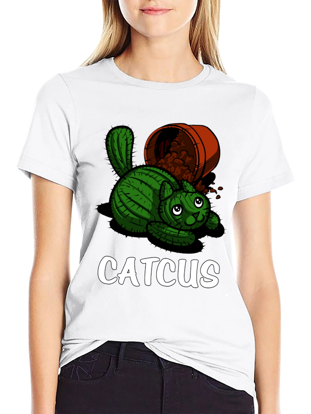 Catcus Graphic T-Shirt - Unique Funny Design