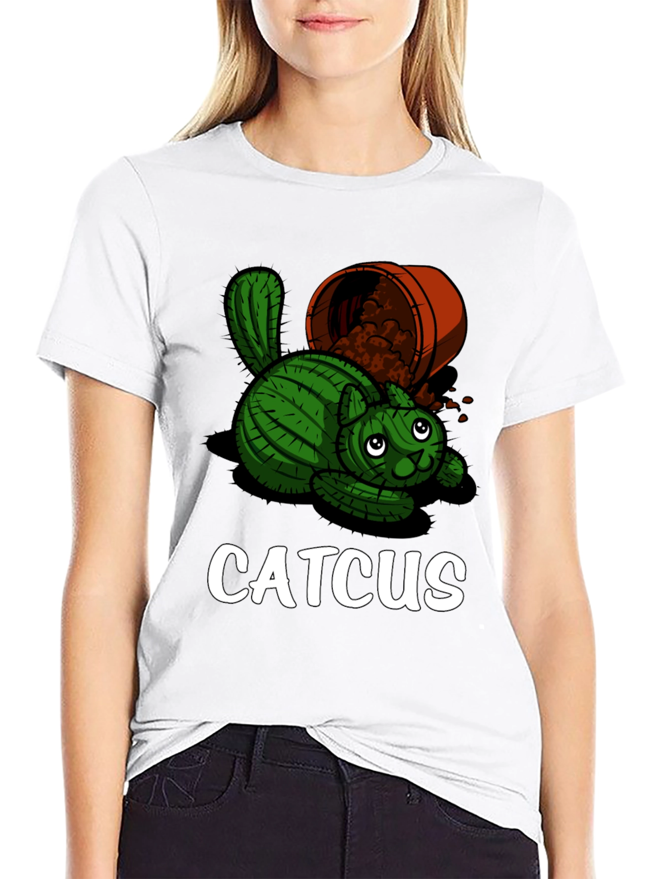 Catcus Graphic T-Shirt - Unique Funny Design
