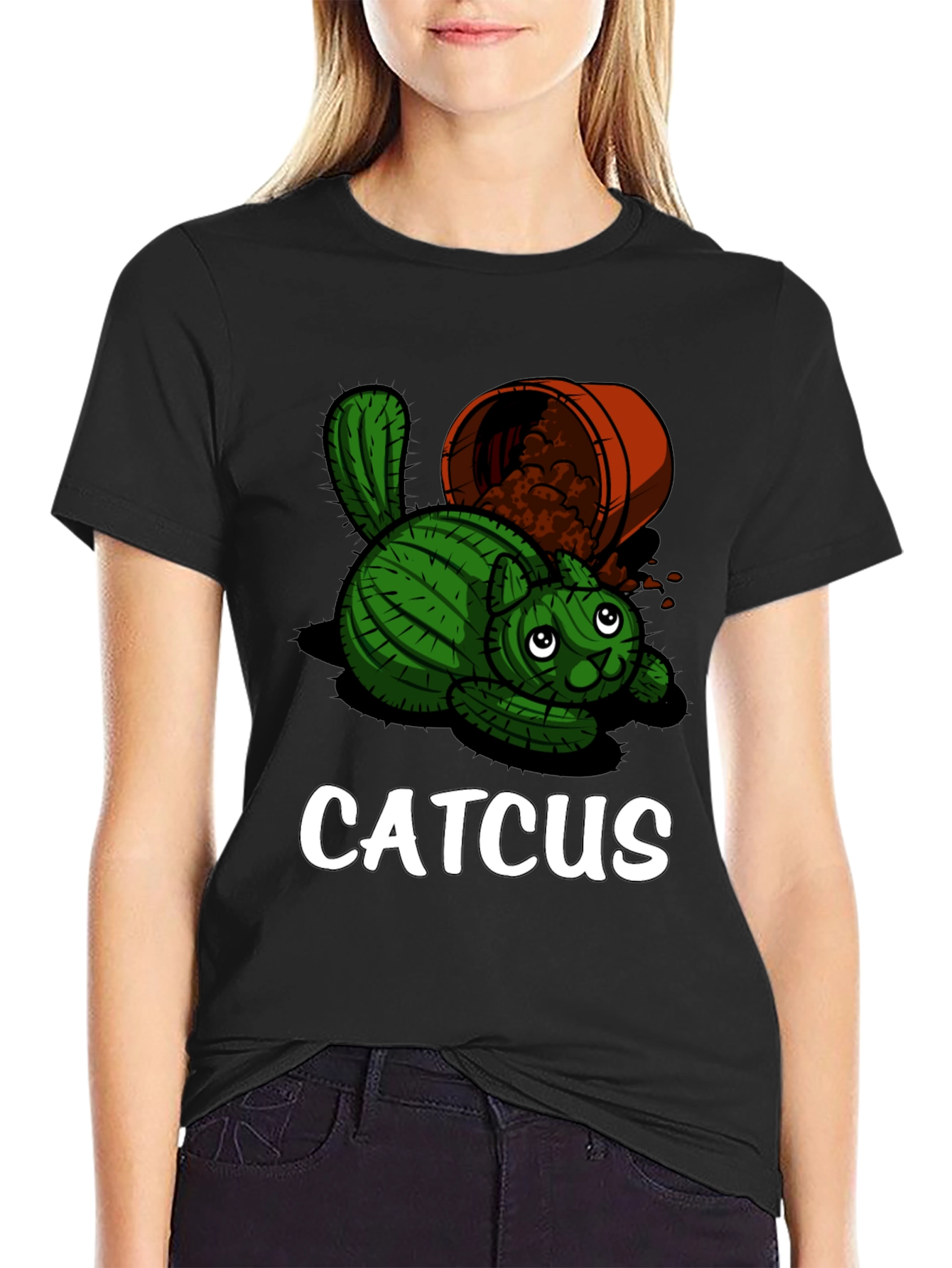 Catcus Graphic T-Shirt - Unique Funny Design