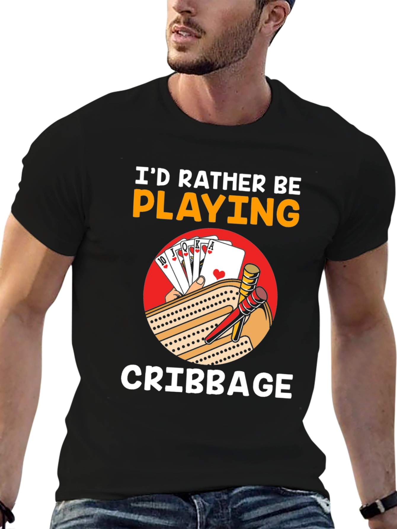 Cribbage Player T-Shirt - Id Rather Be Playing