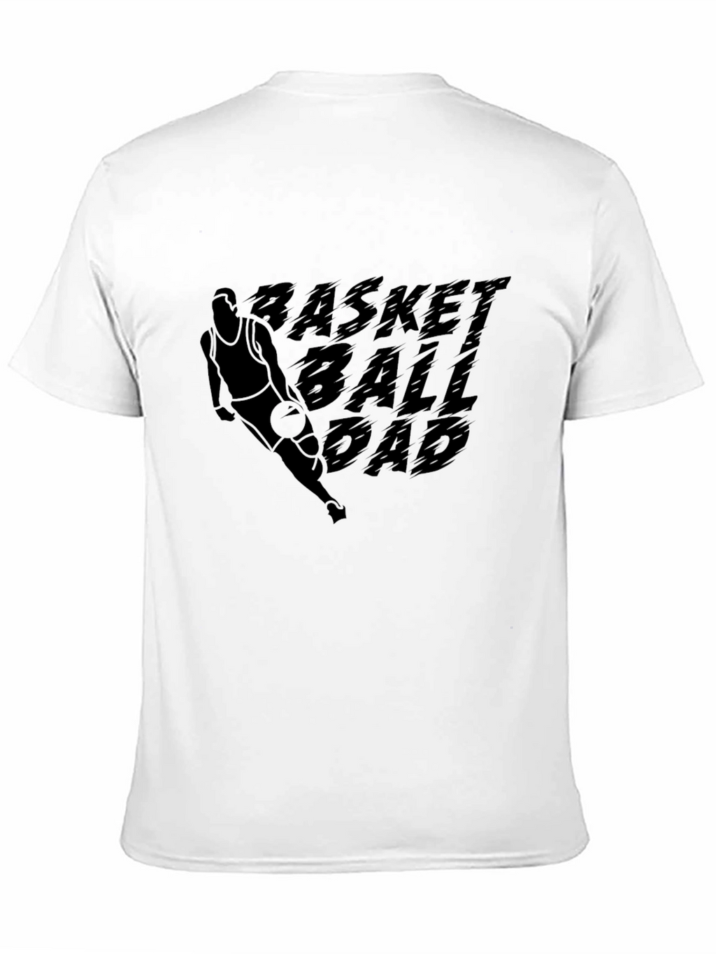 Basketball Dad Black Graphic T-Shirt