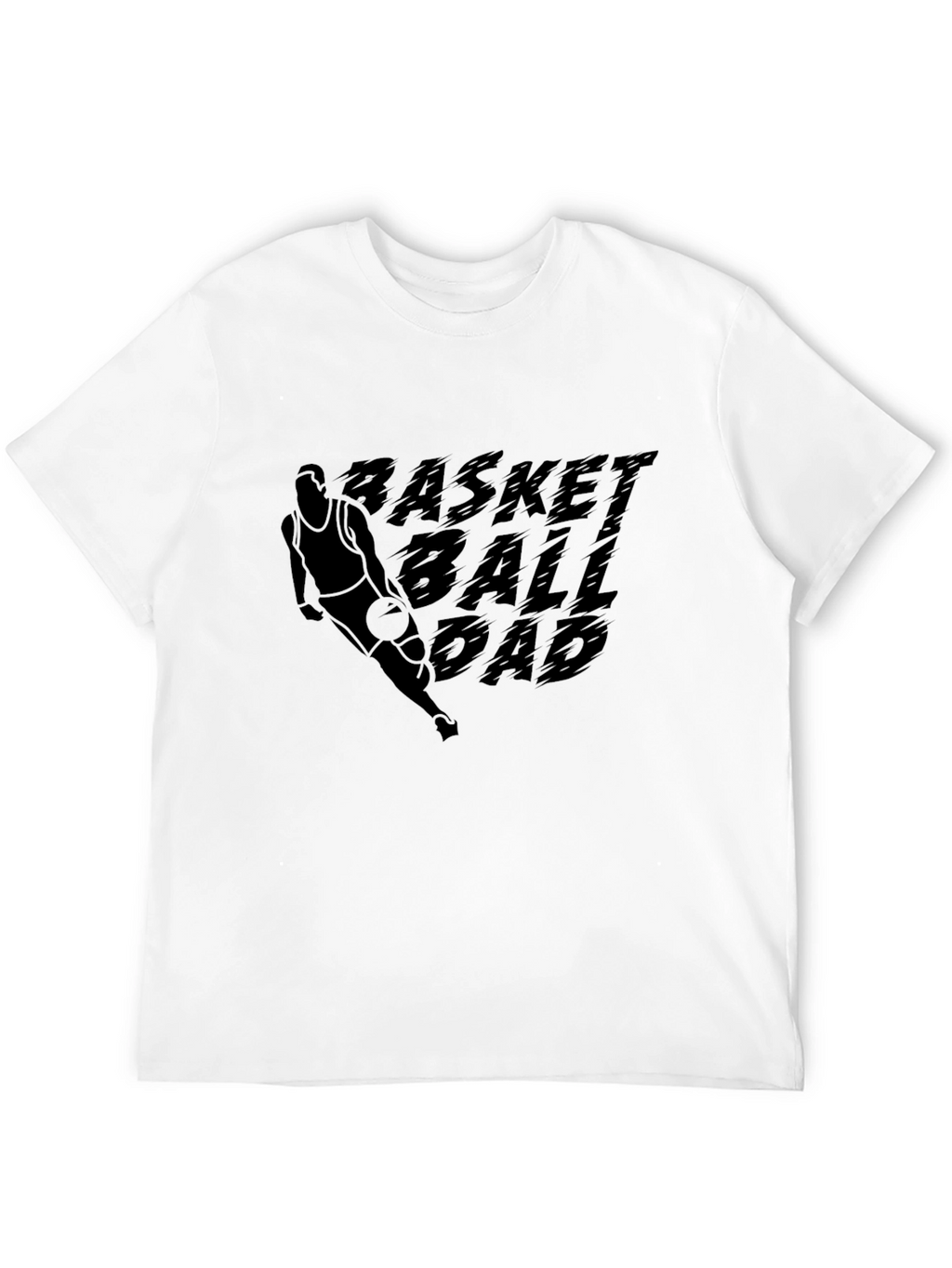 Basketball Dad Black Graphic T-Shirt