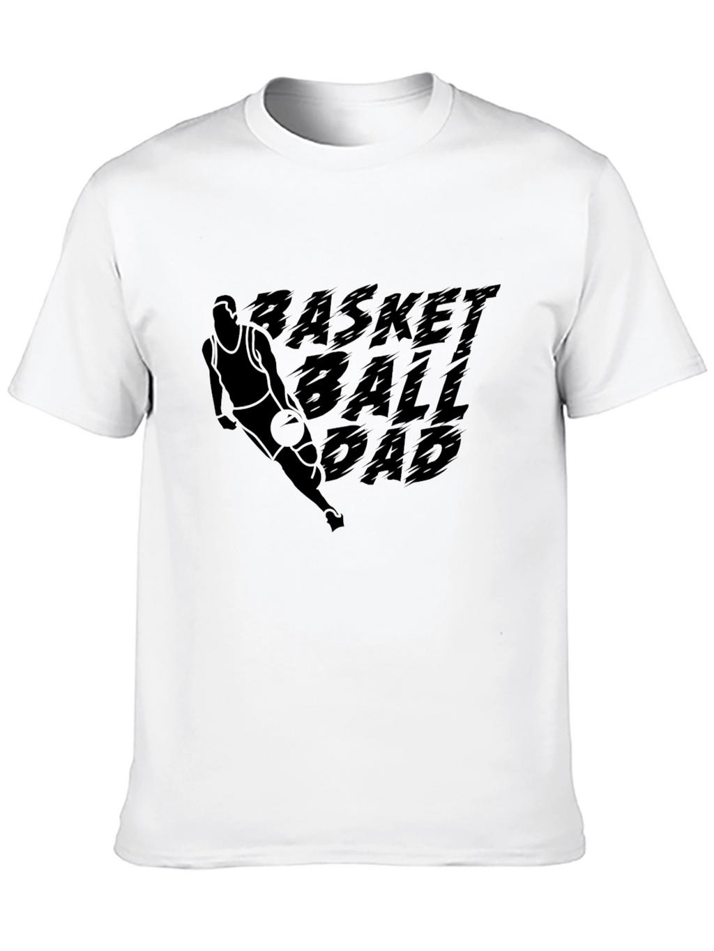 Basketball Dad Black Graphic T-Shirt