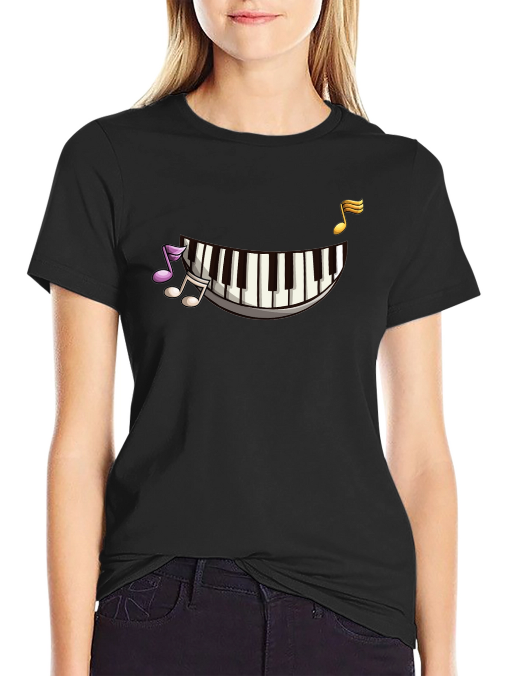 Musical Piano Keys Graphic T-Shirt