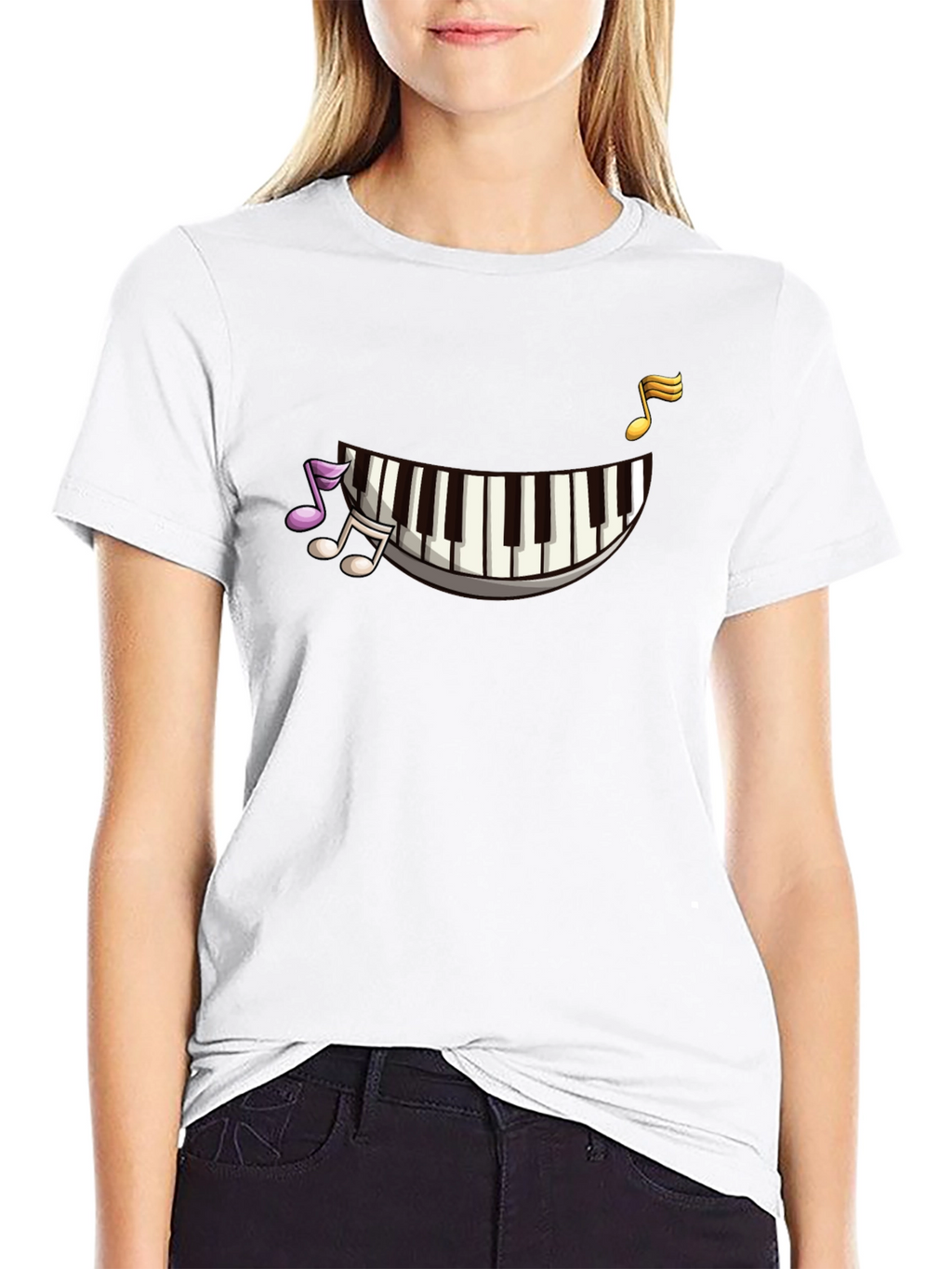 Musical Piano Keys Graphic T-Shirt
