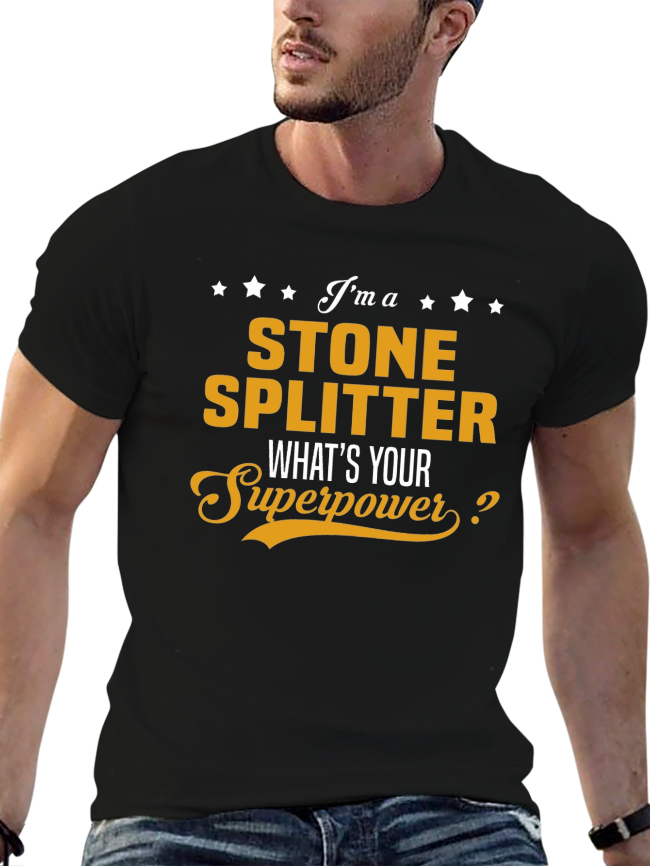 Stone Splitter Superpower T-Shirt - Cool Job Pride Tee