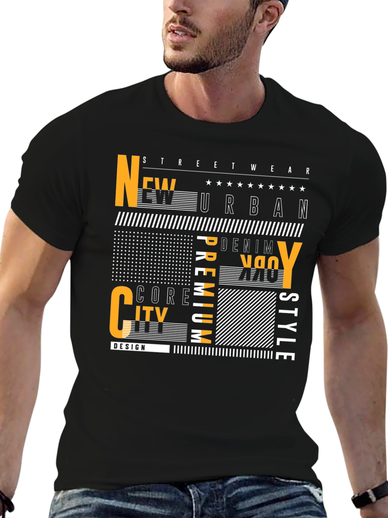 Urban Style Graphic Print Mens T-Shirt