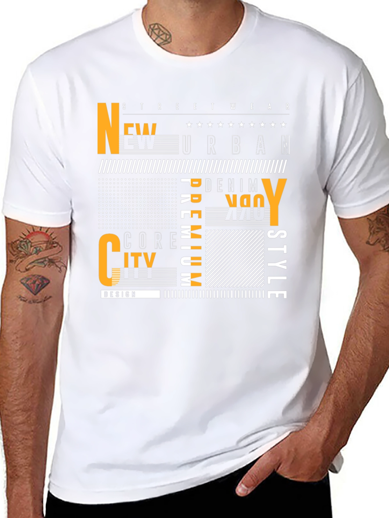 Urban Style Graphic Print Mens T-Shirt