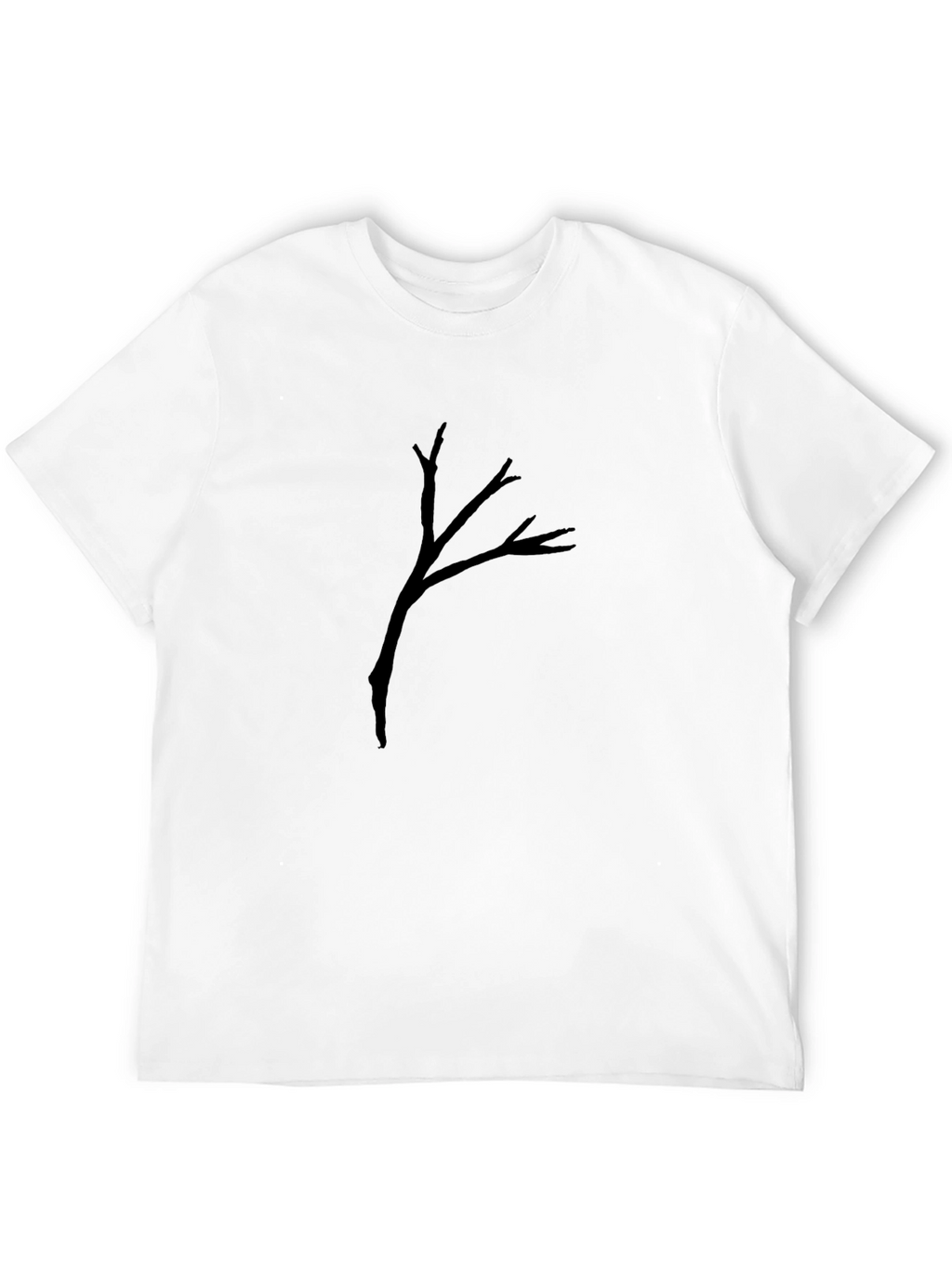Black Tree Branch Graphic Tee - Mens Casual Shirt